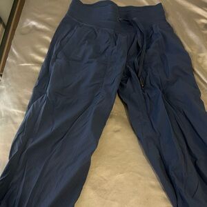 lulu lemon dance studio pants in blue size 0